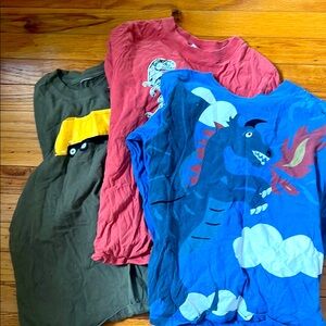 Set of Three Hanna Andersson size 10 shirts long sleeve.